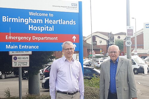 Cllr Harmer and Cllr Tilsley at Heartlands