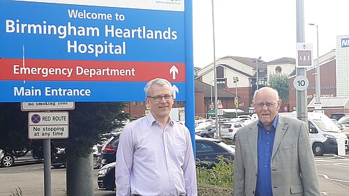 Cllr Harmer and Cllr Tilsley at Heartlands